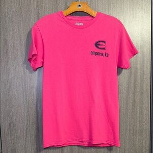 Jansport Emporia State University Pink Graphic T-Shirt Small New Without Tags